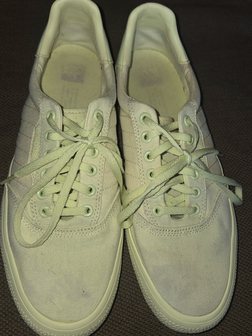 Men's Adidas 3MC Yellow Tint  Canvas Sneakers